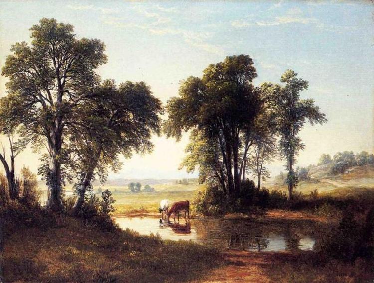 Asher Brown Durand Cows in a New Hampshire Landscape Spain oil painting art